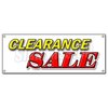 Signmission CLEARANCE SALE BANNER SIGN retail signs huge 50% slashed discount bargain B-Clearance Sale